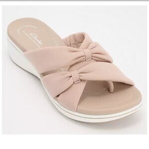 Clarks Cloudsteppers Washable Thong Sandals - BreezeRae Ava Size 7